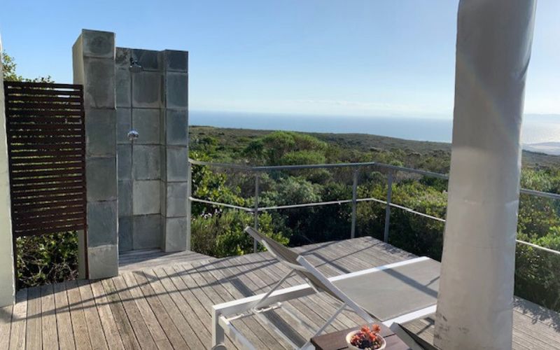 Our luxurious deck overlooking the Fynbos at Grootbos.