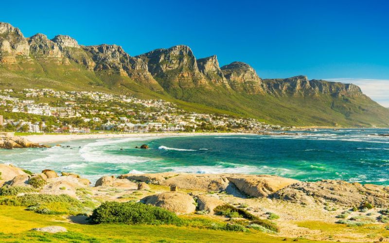 The Twelve Apostles, an iconic Cape Town landmark.