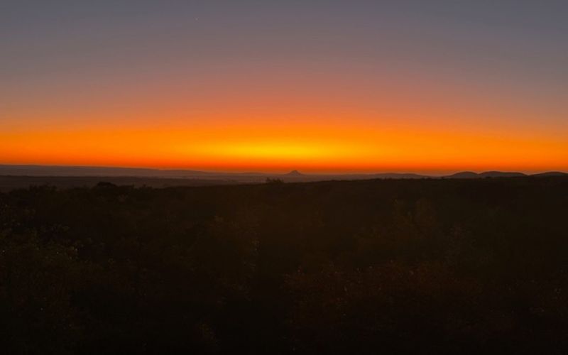 The beauty of a sunrise on csafari. 