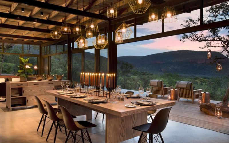 Safari lodge dining, where each meal in a wonderful setting is an experience