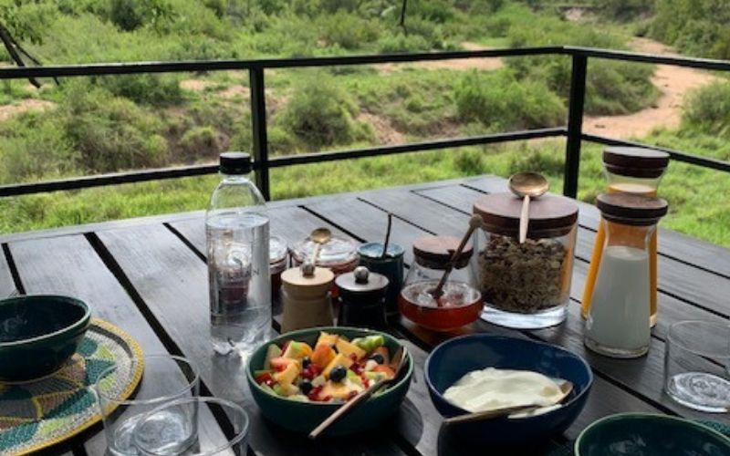 Exceptional cuisine and dining at a luxury tented camp in South Africa.