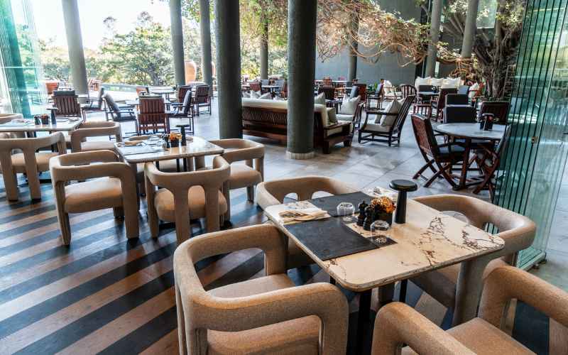 The Saxon Terrance restaurant.
