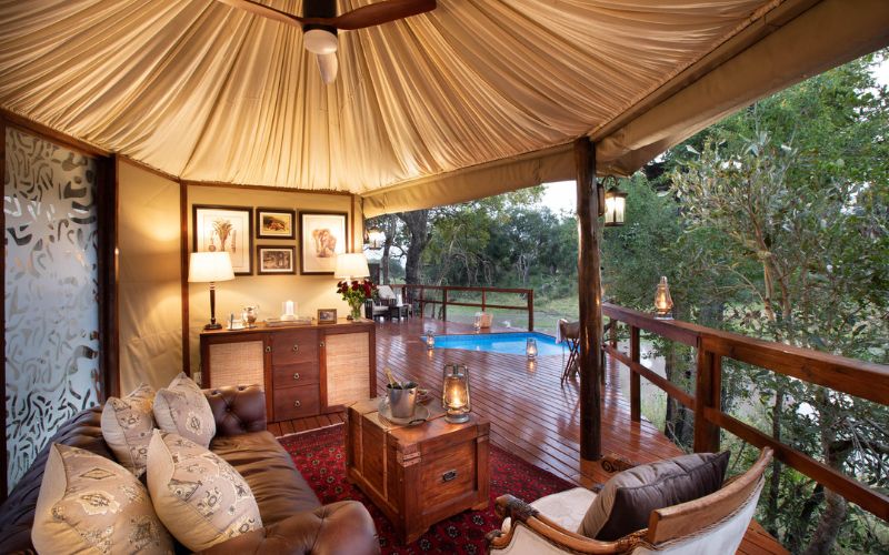Are tent safaris safe? Experience Hamiltons Tented Camp in South Africa.