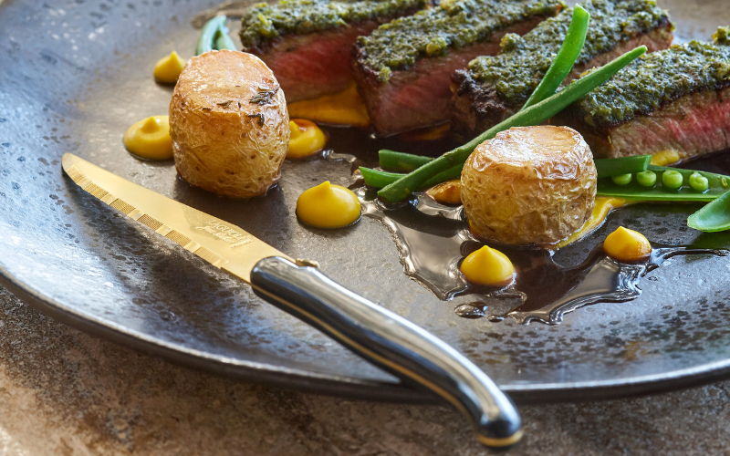 A gourmet dinner safari meal experiences.
