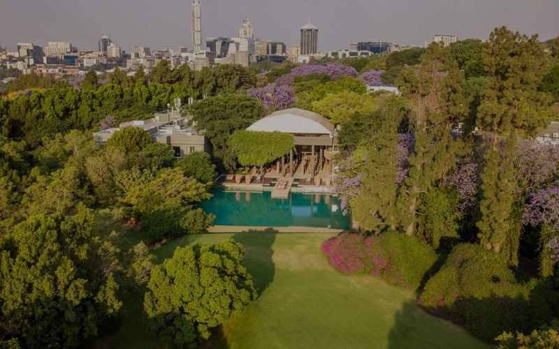 Saxon Hotel South Africa, In the leafy suburbs.