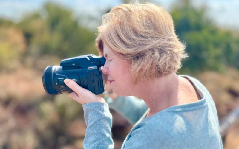 Essential wildlife photography tips for photographic safaris.Vikki, a keen photographer is using these tips when she photographs wildlife.