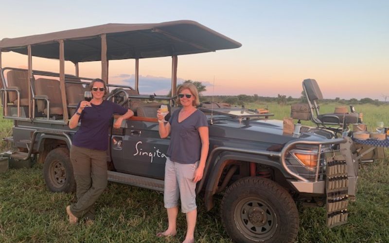 A sundowner stop is a large part of a game drive on a South African Safari.