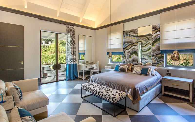 Large modern bedrooms at Monument House
