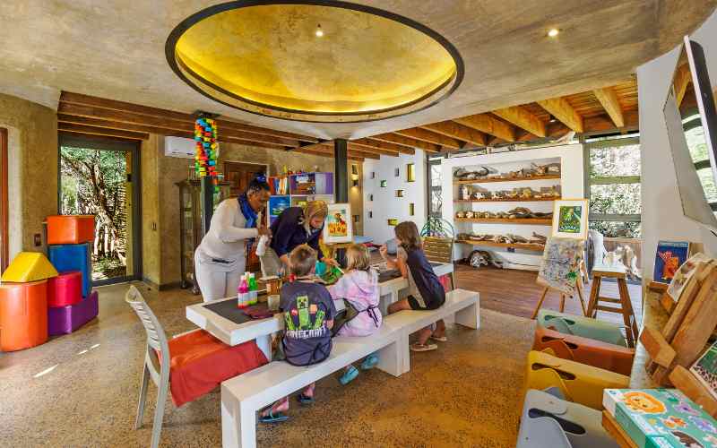 Madikwe Safari Lodge where the kids have an amazing centre dedicated to learning about the natural world.