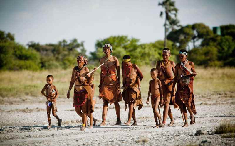 The San people of Botswana.
